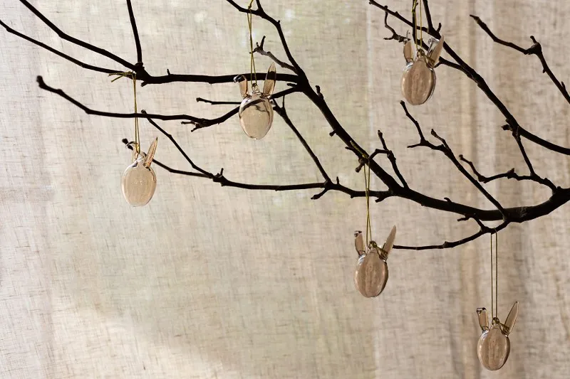 Bunny Anhänger | Glas | Beige